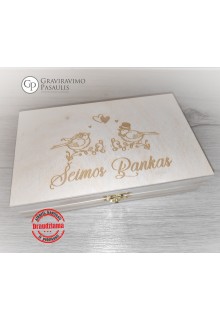 Medinė dėžutė "Šeimos bankas 1 "